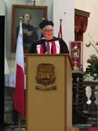 Rubenstien speaking in Malta